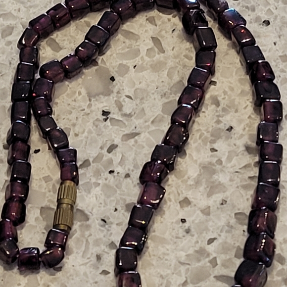 NATURAL GEMSTONES RHODOLITE RED GARNET 16" LONG - Picture 7 of 7